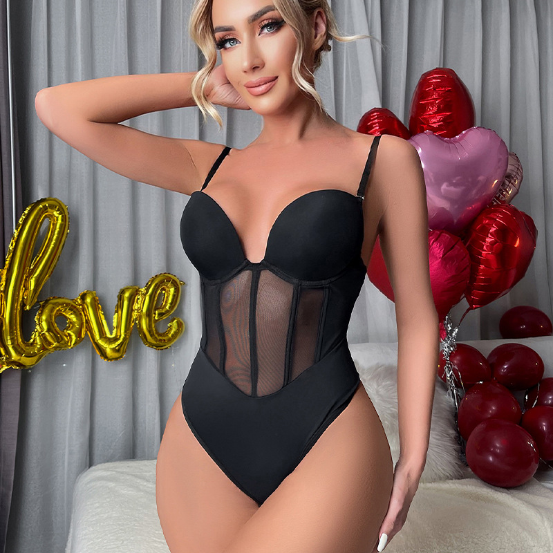 2025 Export Supply European and American Shapewear One-Piece Enhanced Version with Mold Cup Fishbone Corset Cross-Border Corset