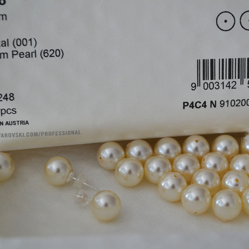 Korean Internet Celebrity Blogger Fever Retro Artificial Large Strong Light Imitation Pearl 925 Silver Simple Earrings for Women