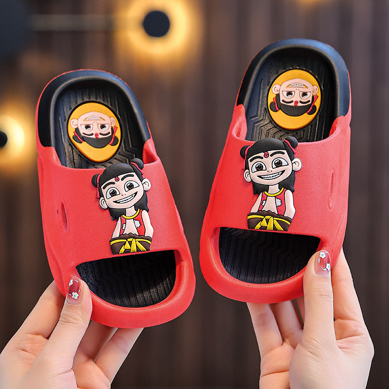 Children's Slippers for Boys, Non-Slip, Indoor Home Bathing, Parent-Child, Kids, Baby, Soft-Soled, Summer, Parent-Child Style