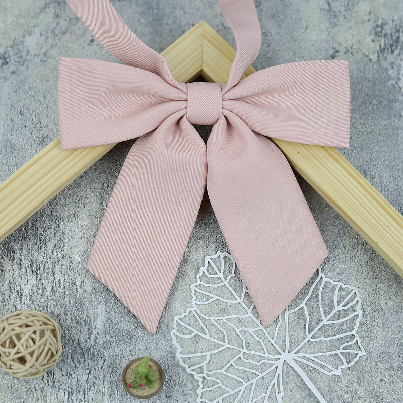 Picture of JK Uniform College Style Solid Color Female Student Bow Tie School Uniform Japanese Style Seikan Suit Bow Red Roots