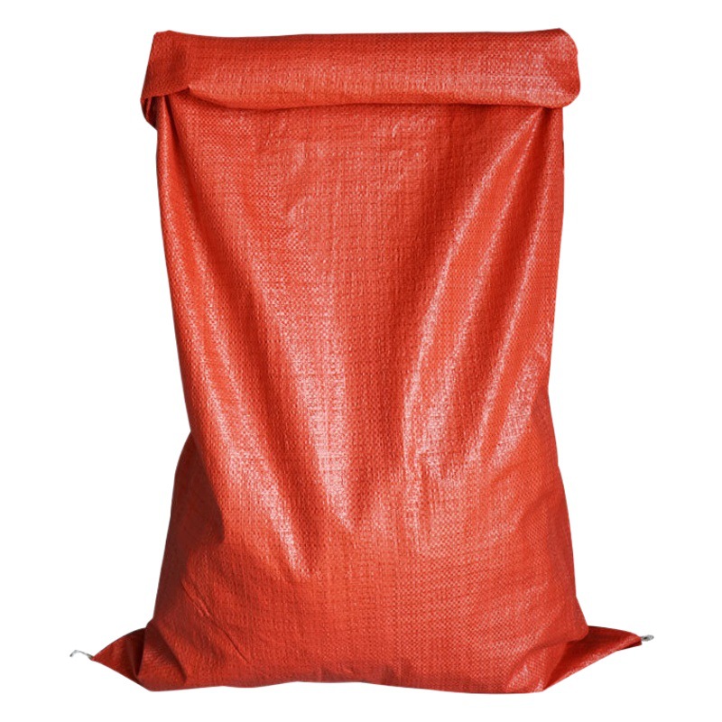 Factory pp red snakeskin bag woven bag wholesale moving pocket thickened feed bag express logistics transit bag