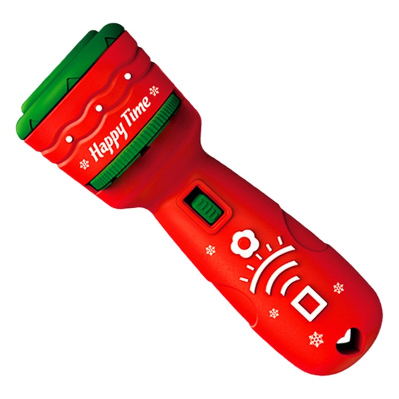 TikTok Explosions Children's Christmas Gift Kindergarten Early Education Projection Flashlight Educational Toys Luminous Pattern Treasure