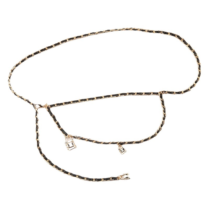 Metal with Skirt Suit Small Fragrant Waist Chain Fashionable Belt Rope Sexy Chain Accessories 2022 New Trend