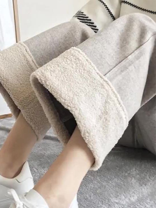 Cashmere-like narrow wide-leg pants women's spring and autumn high waist draping straight casual pants