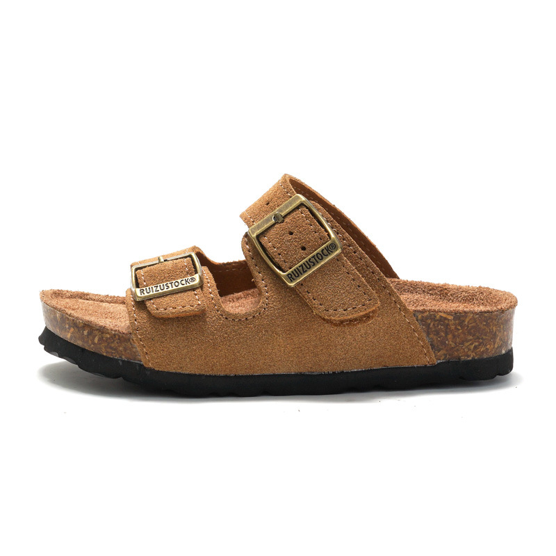 Picture of RUIZUSTOCK Spring New Arrival Children's Frosted Cork Slippers Boy's Beach Shoes Girl's Student's Sandals Breathable