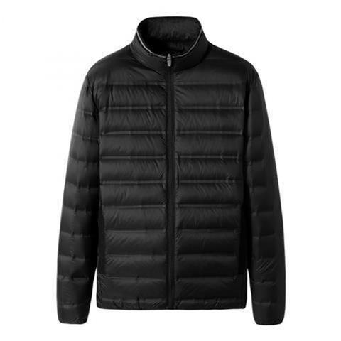 Picture of Fat Man Lightweight fleece-lined Cotton-padded Coat Men's Lightweight Thin Plus Size Plus Size 100.00kg Fat Man fleece-lined Cotton-padded Coat Fashion
