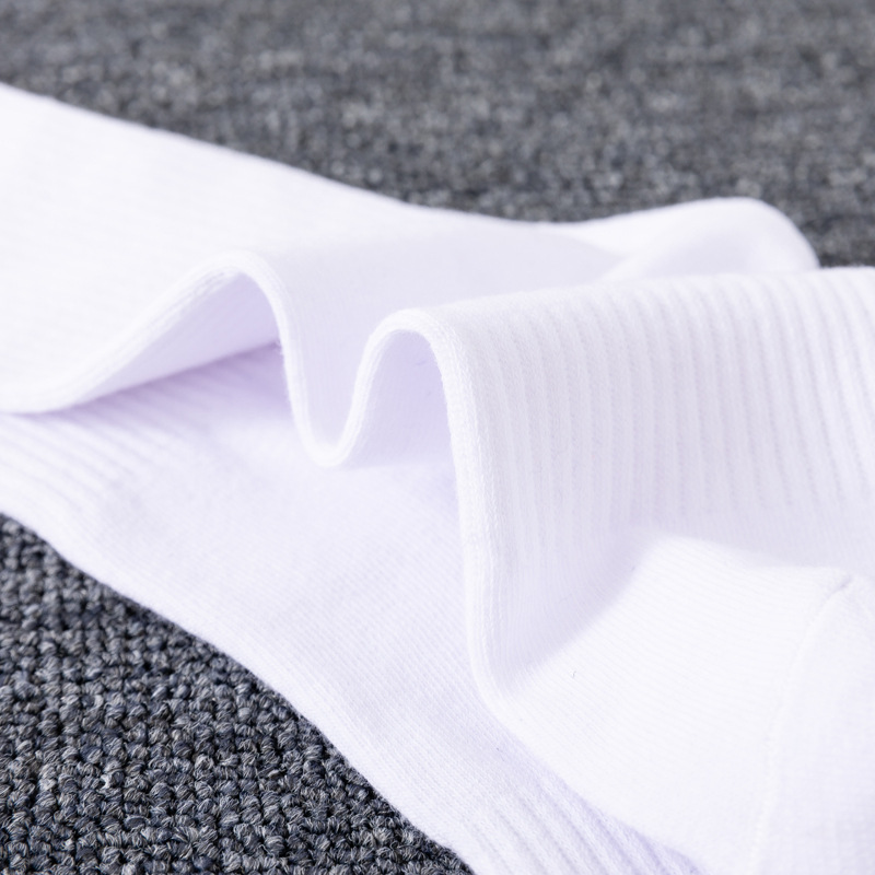 Picture of Socks New Wholesale Solid Color Mid-Calf Socks High Elastic Sports Socks Thickened Towel Bottom Black and White Men's Socks Zhuji Socks