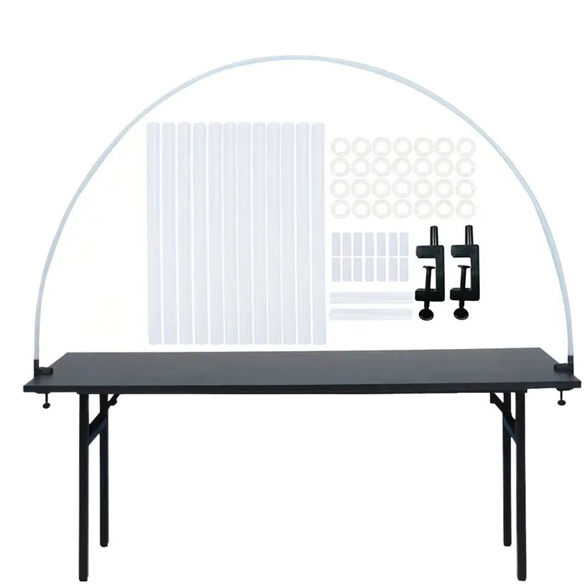 Table Balloon Arch Bracket 10 Section PE Rod Birthday Wedding Party Decoration Background Layout Desktop Balloon Arch