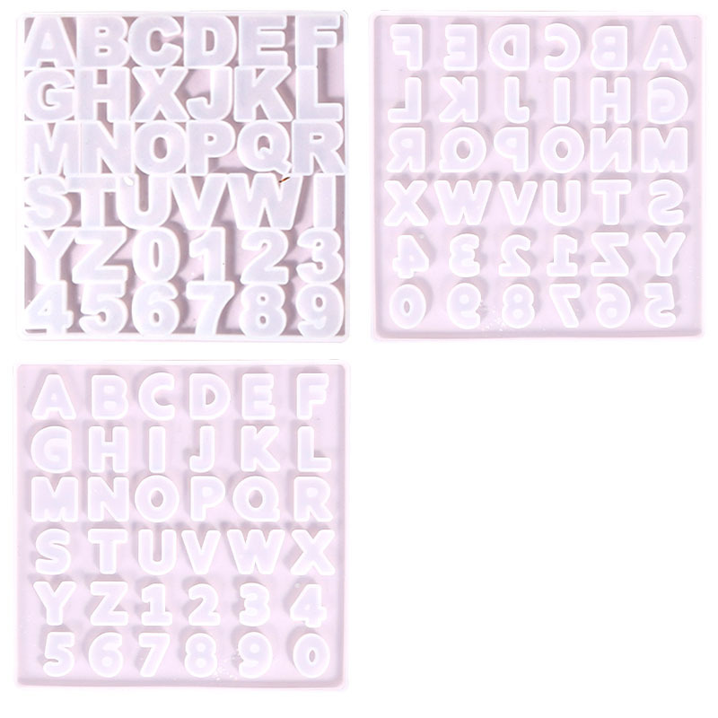 Picture of Deyi Yangyang DIY Glue Mold Small Version of Numbers and English Letters Silicone Mold Jewelry Pendant Cross-Border Supply