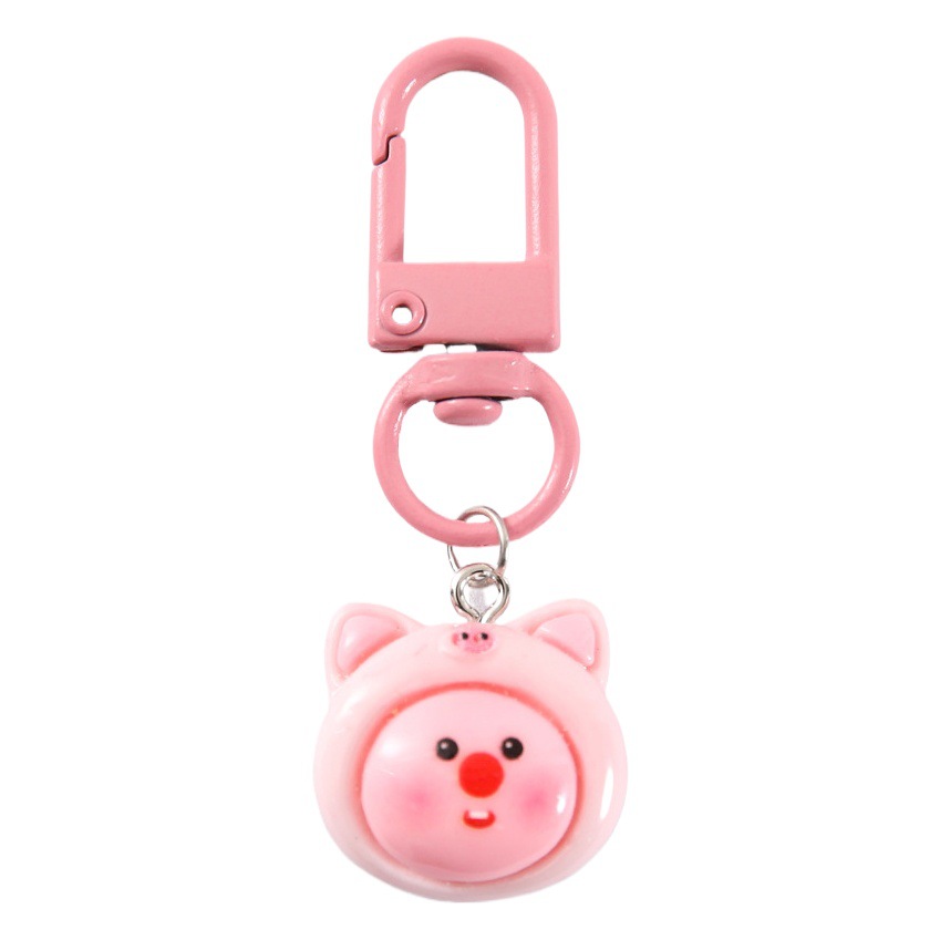 Cute Cartoon Three-Dimensional Keychain Student Schoolbag Pendant Accessories Cartoon Cute Car Pendant Accessories Gift