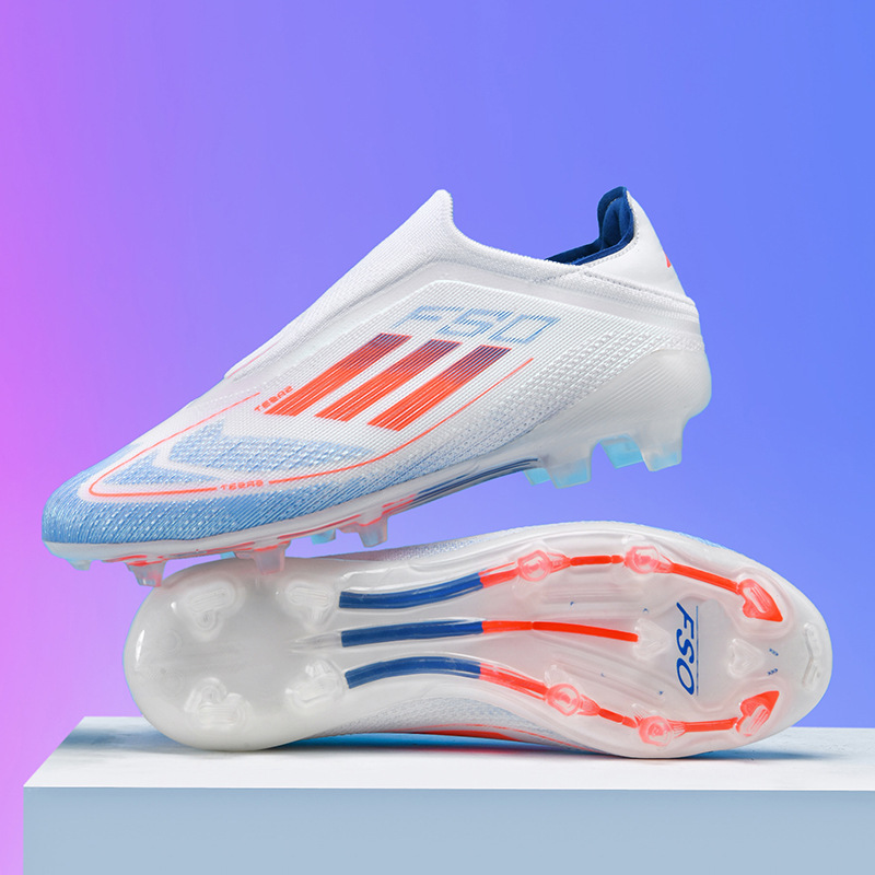 Cross-border World Cup F50 Low-top Football Shoes Artificial Flat Spike Training Shoes for Boys and Girls Children Teenagers and Students