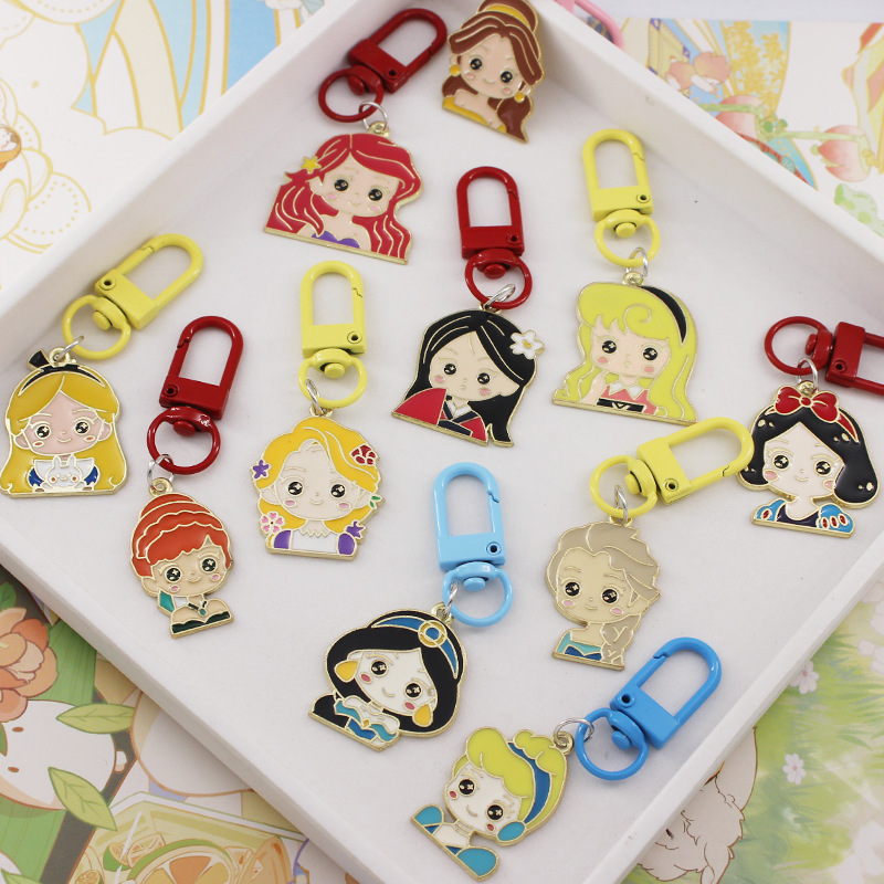 Picture of Princess Escape series Hua Mulan Elsa keychain Snow White AirPods bag key ring pendant