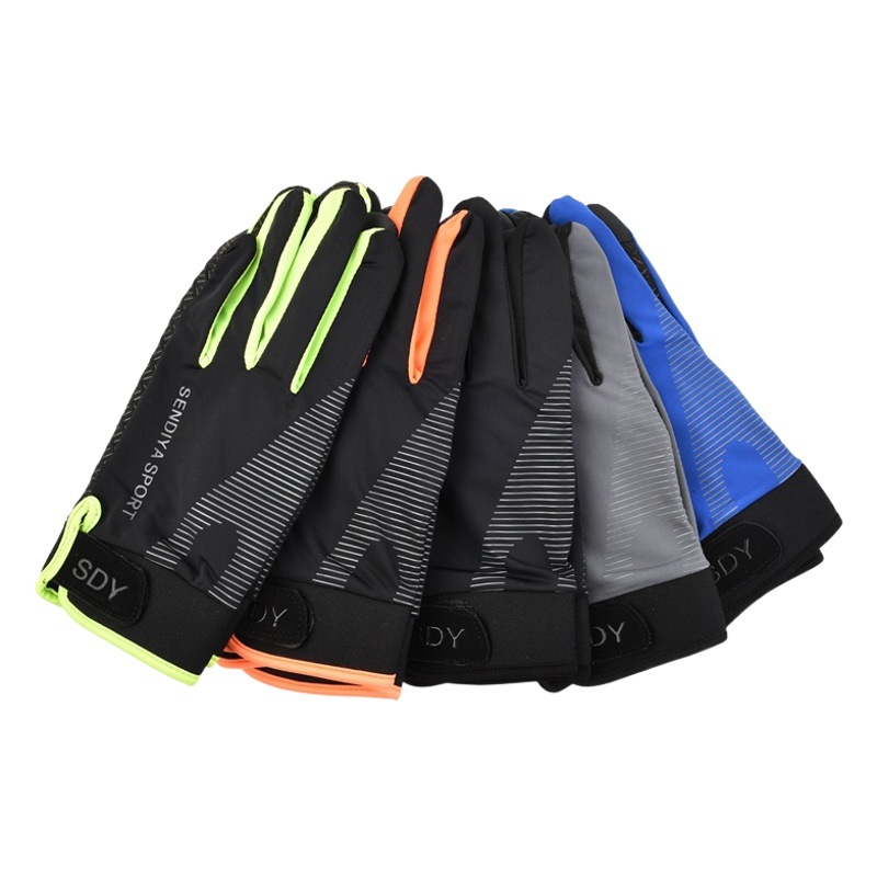 Wholesale Men's and Women's Sun Protection Thin Cycling Sports Fitness Gloves Travel Bicycles Bicycles Outdoor Mountaineering Training