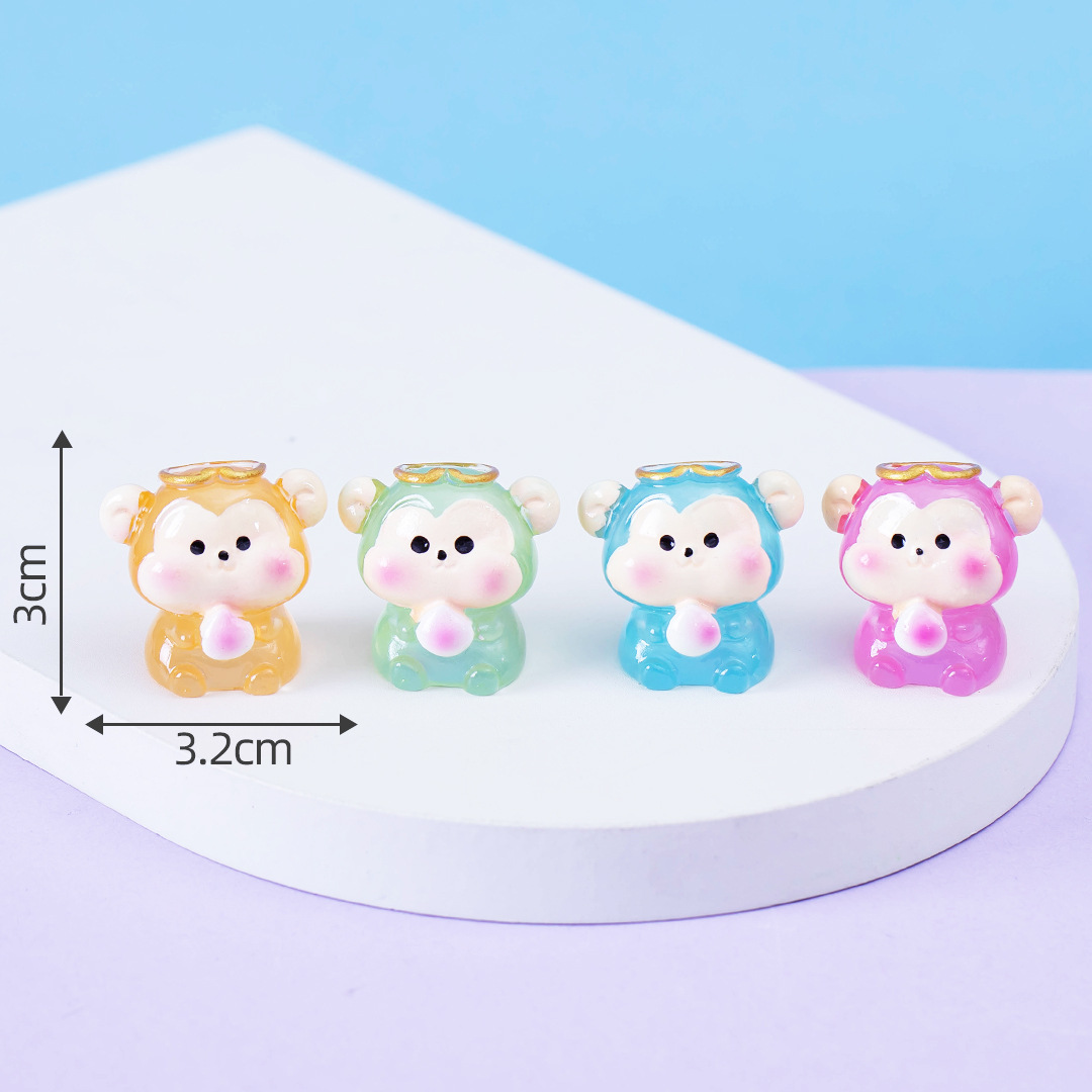 Picture of Micro landscape creative cute luminous twelve zodiac animal doll decoration accessories car desktop small ornaments