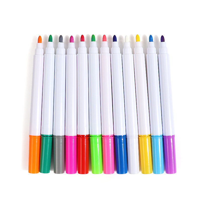 Picture of Dust-free water soluble liquid chalk water-based erasable children's blackboard acrylic board graffiti 12 color light board pen wholesale