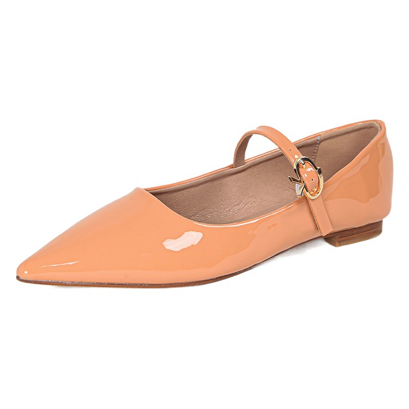 851 Huidong Yixin Da Elegant Slim Pointed Toe Soft Leather Shallow Mouth Single Shoes for Women Spring and Autumn Women's Shoes