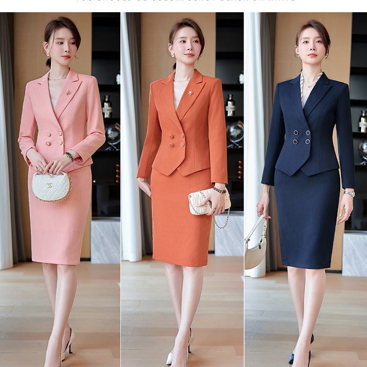 Professional Suit Hip Skirt Celebrity Lady Style Elegant Suit suit Women's Autumn and Winter High-end Two-piece Suit
