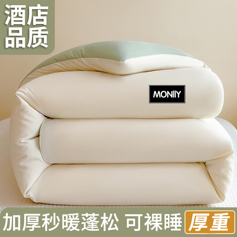 Picture of Thickened quilt core in autumn and winter, skin-friendly and warm quilt, four-season universal single student dormitory quilt core