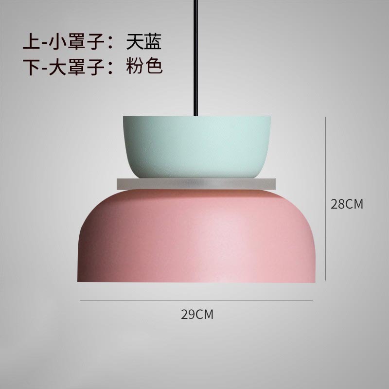 Picture of Source Cross-Border Direct Sales Simple Nordic Restaurant Lamp High-End Living Room Chandelier Macaron Acrylic Chandelier