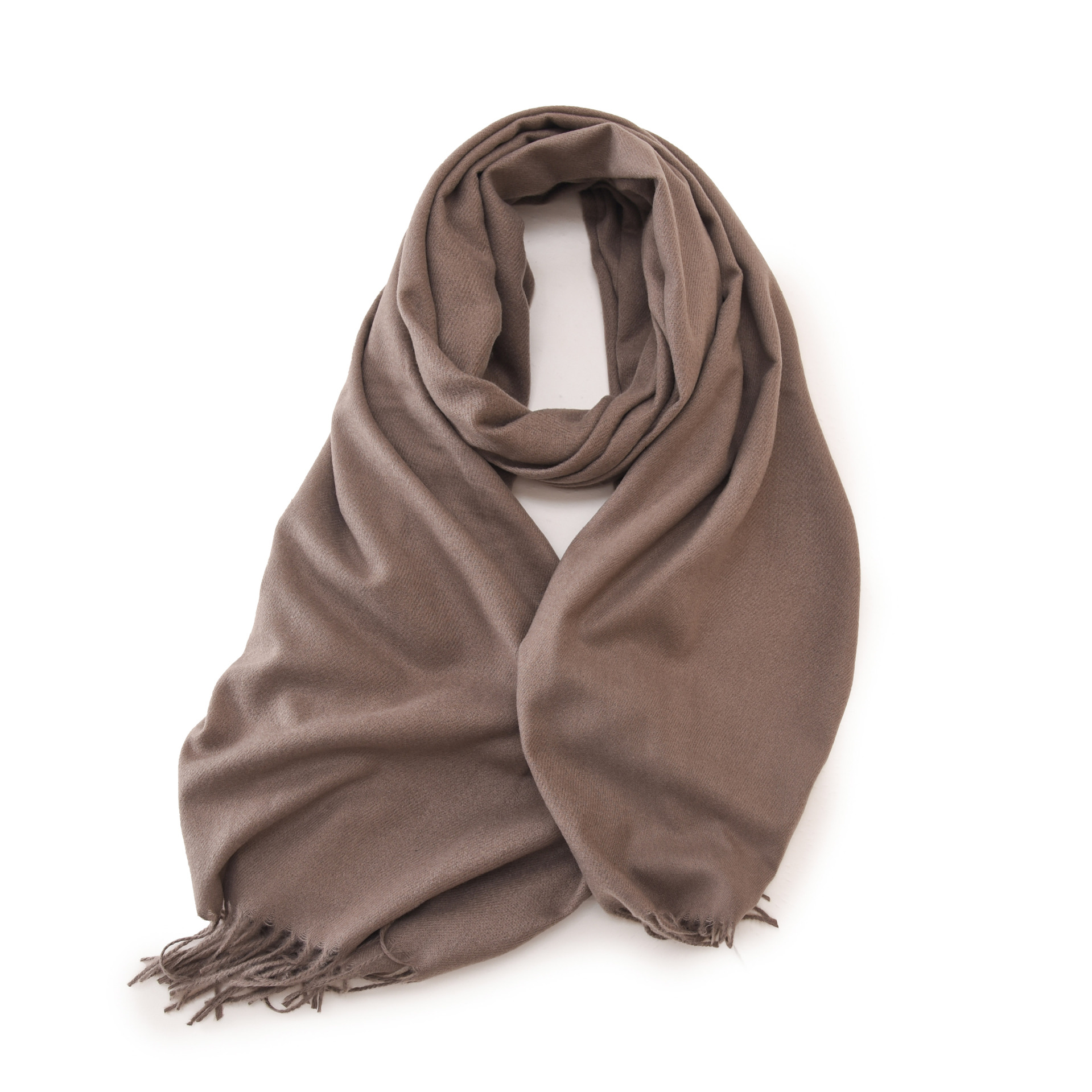 Picture of 2025 Red Scarf Women's Winter Cashmere Solid Color Scarf Shawl High-grade Warm Korean Style Tassel Scarf Men's All-match Scarf