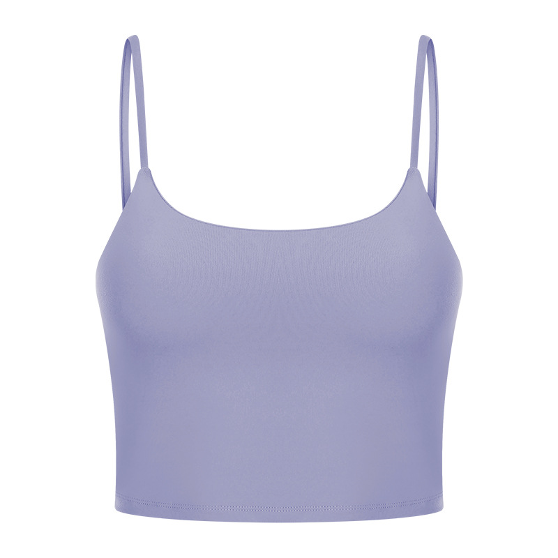 Picture of New Yoga Top Women's Sports Underwear with Chest Pad Thin Belt Beauty Back Fitness Vest Sling Yoga Clothing C5238