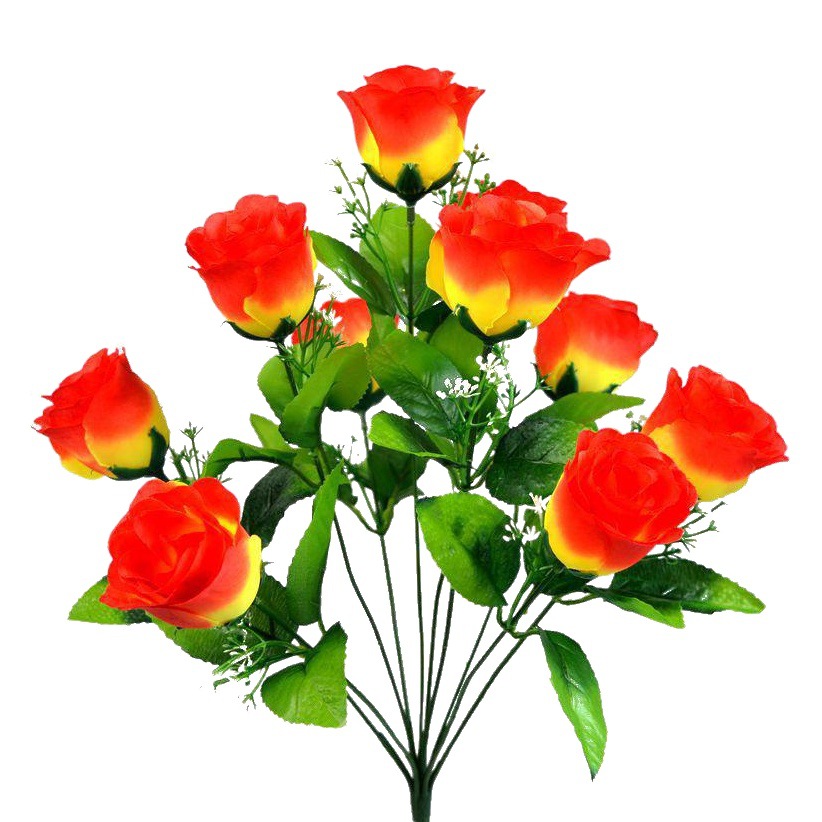 Photography Artificial Flower Manufacturer Wholesale Artificial Rose Artificial Flower Holiday Wedding Flower Arrangement 10 Peacock Rose Silk Bouquet
