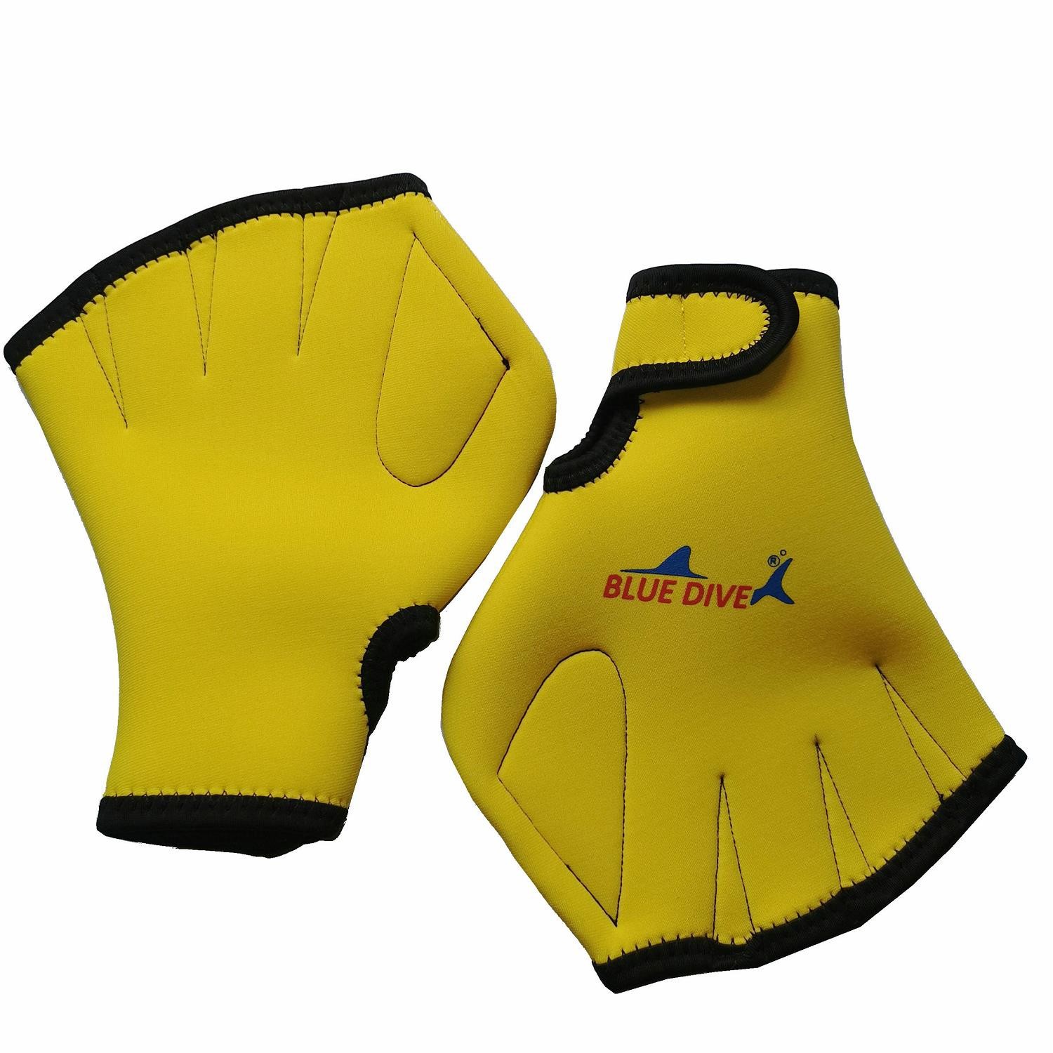 Picture of Adult Children's Diving Materials Swimming Gloves Finger Paddling Duck Palm Gloves Floating Diving Flipper Winter Swimming Diving Gloves