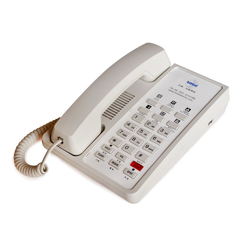 Picture of Bit 12a-6s Hotel Room Telephone Hotel Bedside Commercial Landline Large Panel One-Click Fixed Telephone