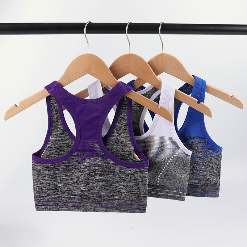 Picture of 2023 New Yoga Running Fitness Sports Underwear Women's Moisture-wicking Push-up Shock-absorbing Gradient Stripe Bra