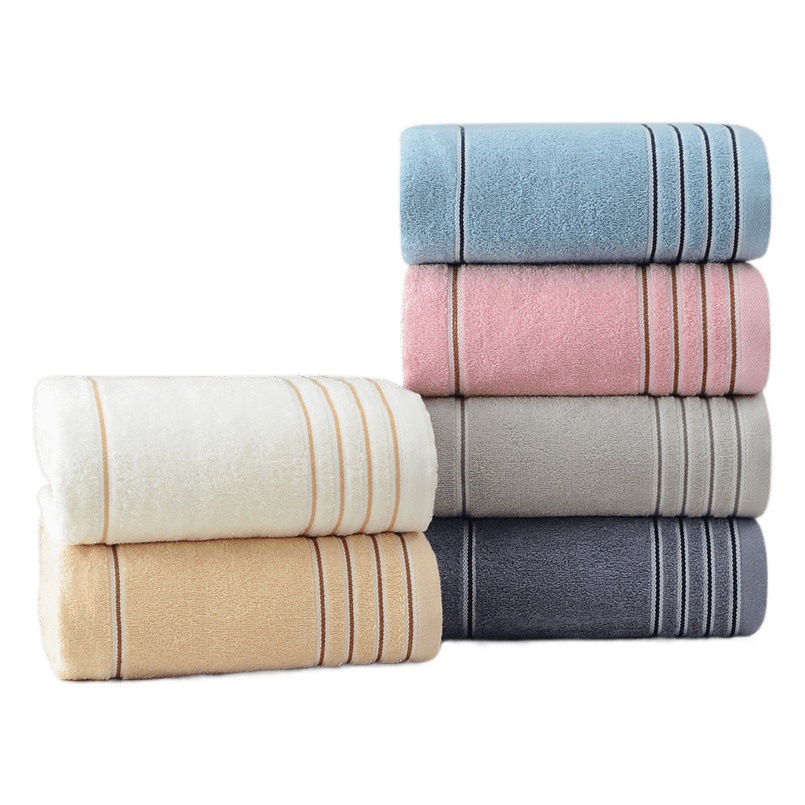 Jialiya Bath Towel 7378 Pure Cotton Soft Absorbent Class a Cotton Bath Towel Embroidered Logo Group Purchase Wholesale