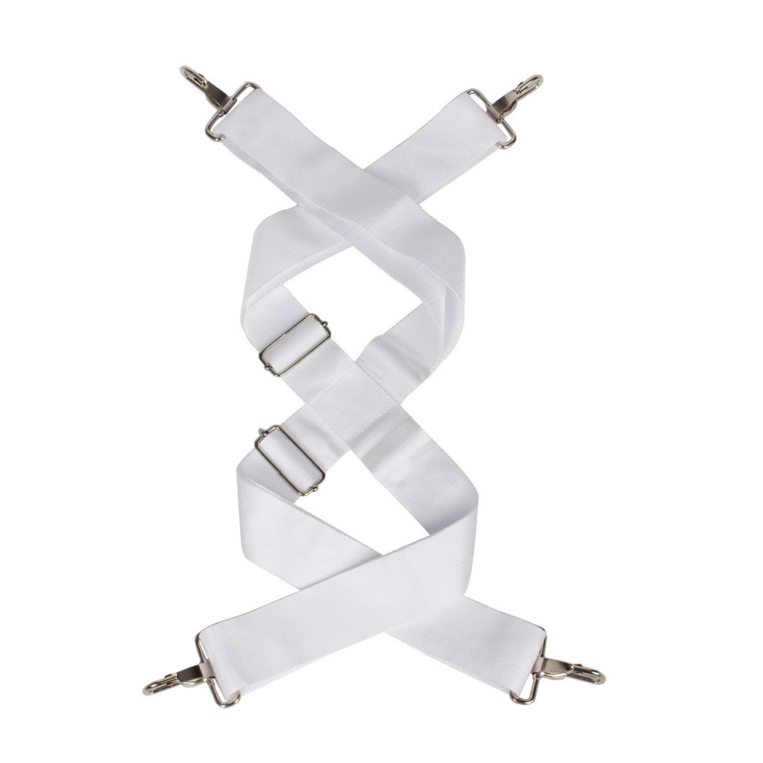 Military Drum Shoulder Strap White Labor-Saving Nylon Shoulder Strap Band Cross Snare Drum Strap Drum Queue Instrument Accessories
