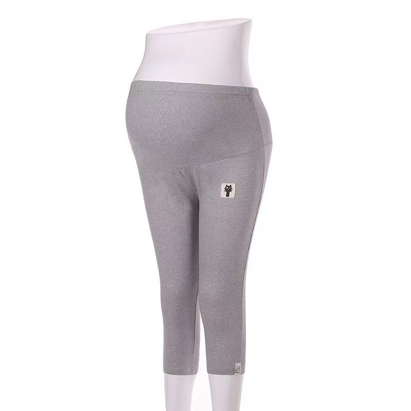 Picture of Maternity Summer Outfit Xiaohongshu Popular Maternity Leggings Summer Thin Style Maternity Pants for Outdoor Wear Cropped Pants