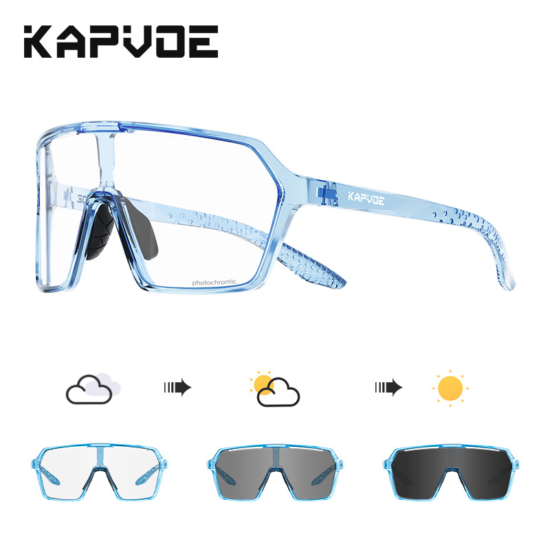 SCVCN Cycling Glasses Professional Color Changing Bicycle Goggles Wind-proof Sand-proof Outdoor Hiking Windproof Glasses