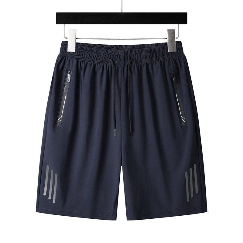 Picture of Shorts Men's Summer Sports Beach Pants Loose Casual Basketball Pants Breathable Ice Sense Quick-drying Five-point Ice Silk Pants