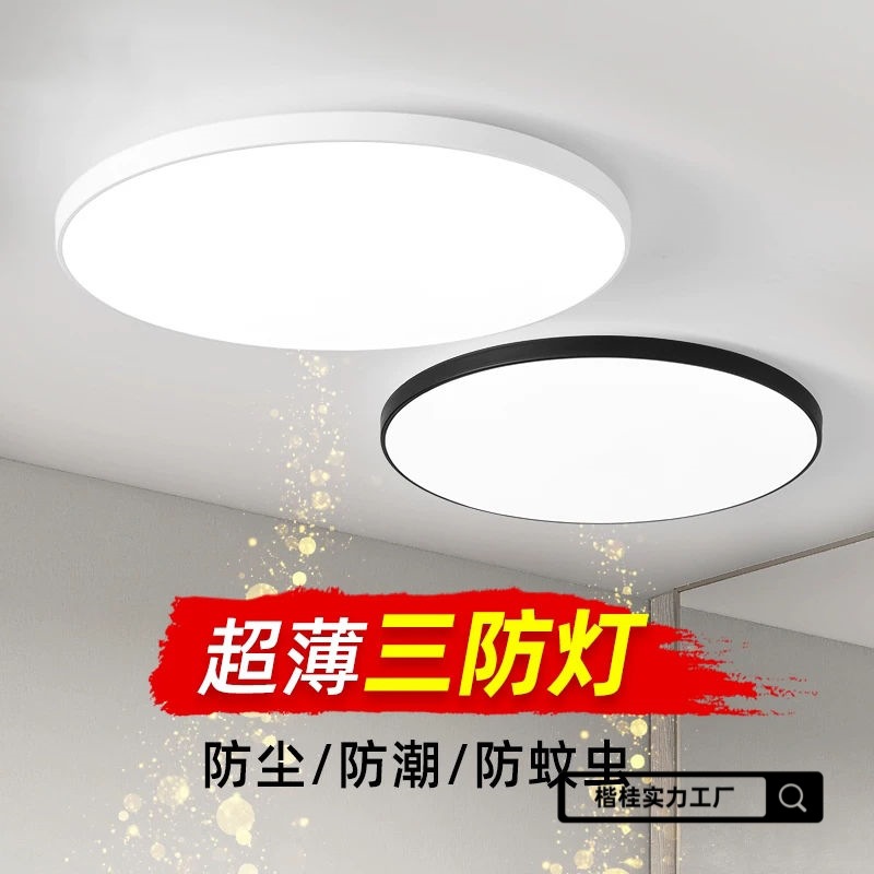 2025 Simple and Elegant Room Hall Ultra-Thin Ceiling Lamp Round Corridor Study Room Sensor Entrance Balcony Lamp