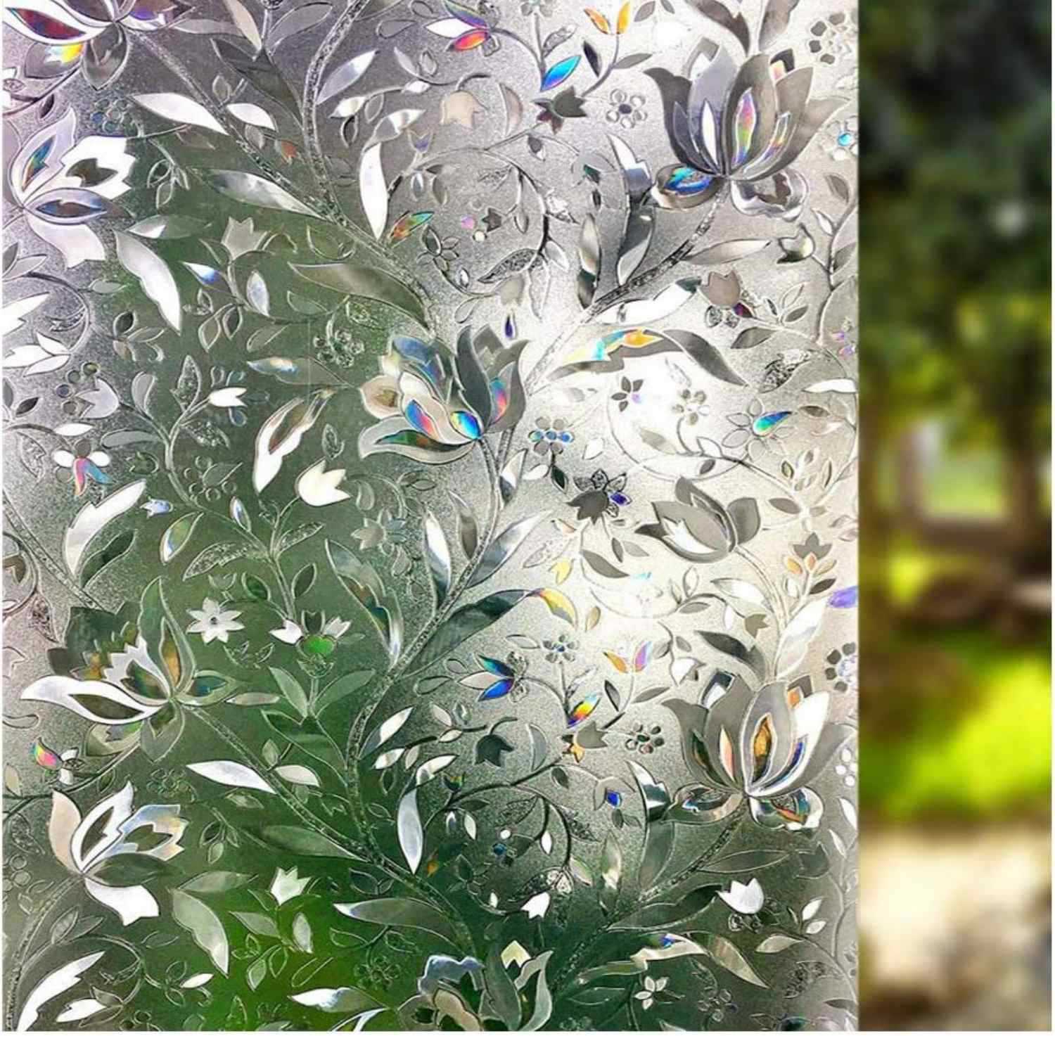 Electrostatic non-adhesive glass film bathroom window anti-peep film balcony glass insulation film home glass window sticker