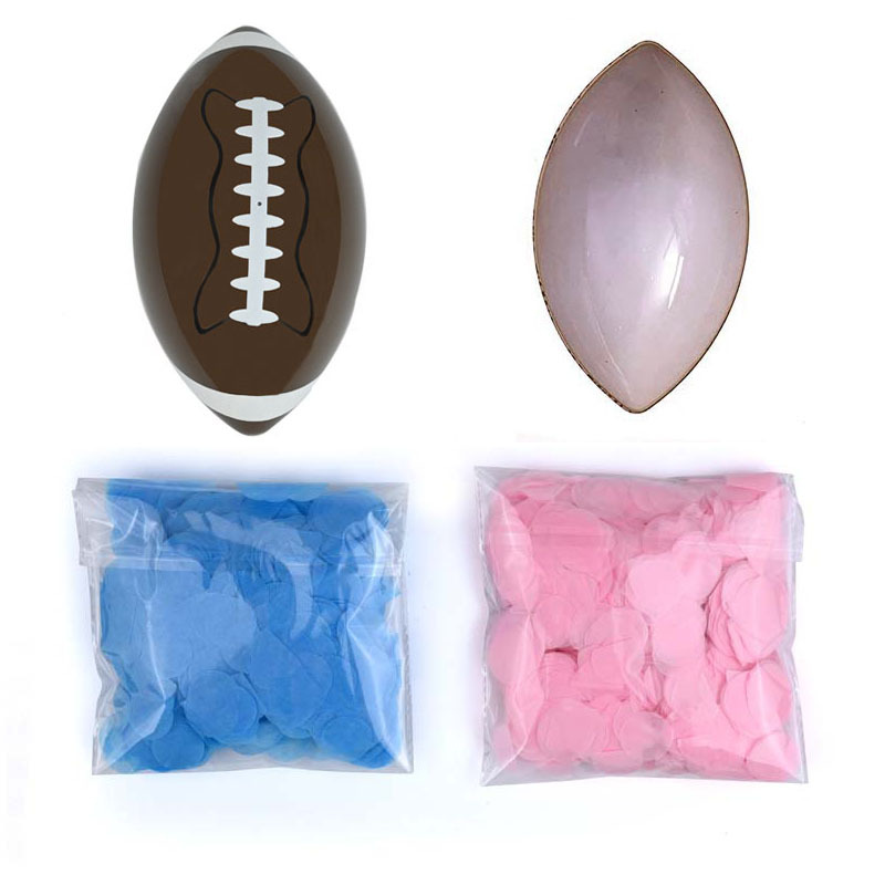 Picture of gender reveal Football golf ball gender reveal birthday party Baseball balloon bag wholesale