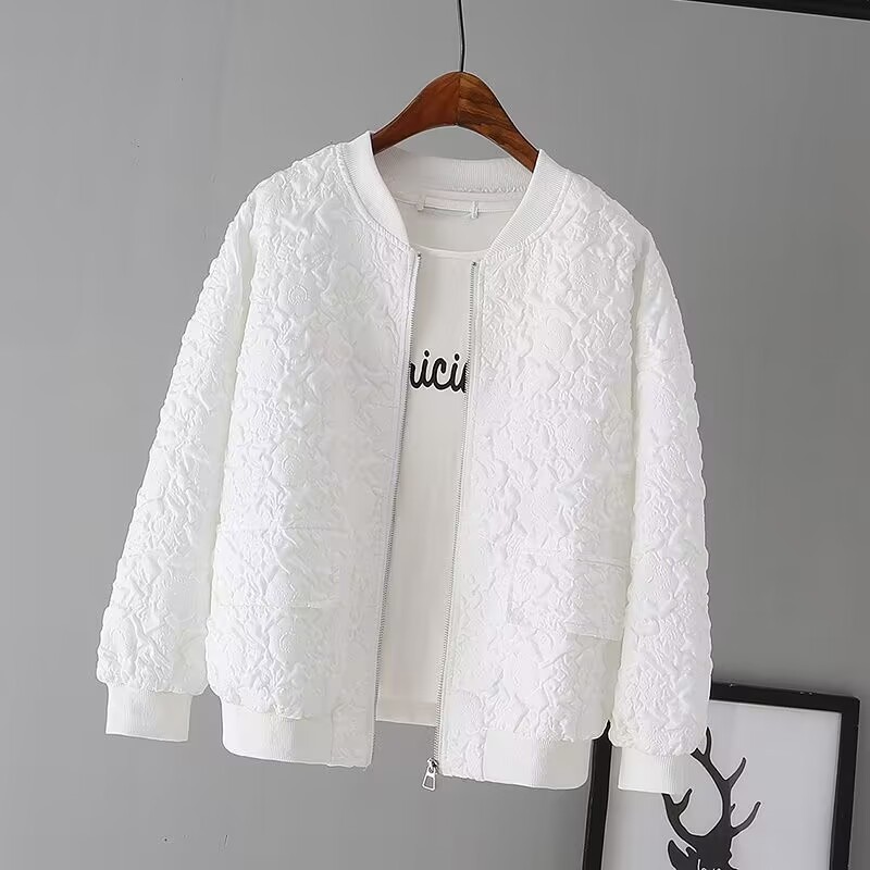 Picture of Women's Short Baseball Uniform Women's Tops 2024 New Korean Style Early Spring Casual Small Tops Western Style Top