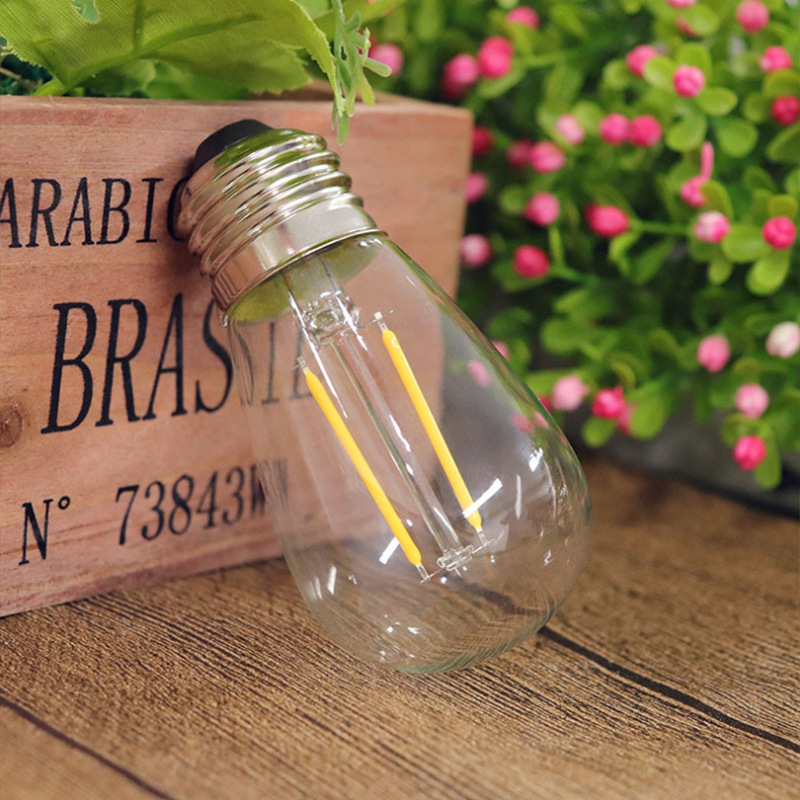 Picture of Outdoor Landscape Camping Style Light String Bulb Cross-Border Clear Light Waterproof Sunscreen Retro Energy-Saving Edison S14 Light Bulb