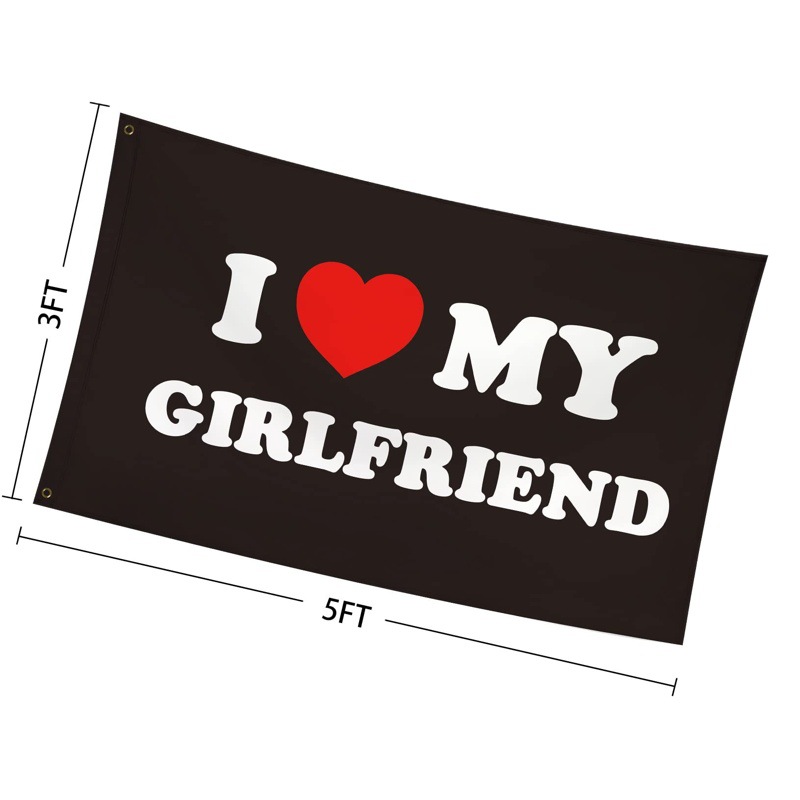 Picture of Amazon Cross-Border Ilovemygirlfriend Flag I Love My Girlfriend Cross-Border Hot Sale