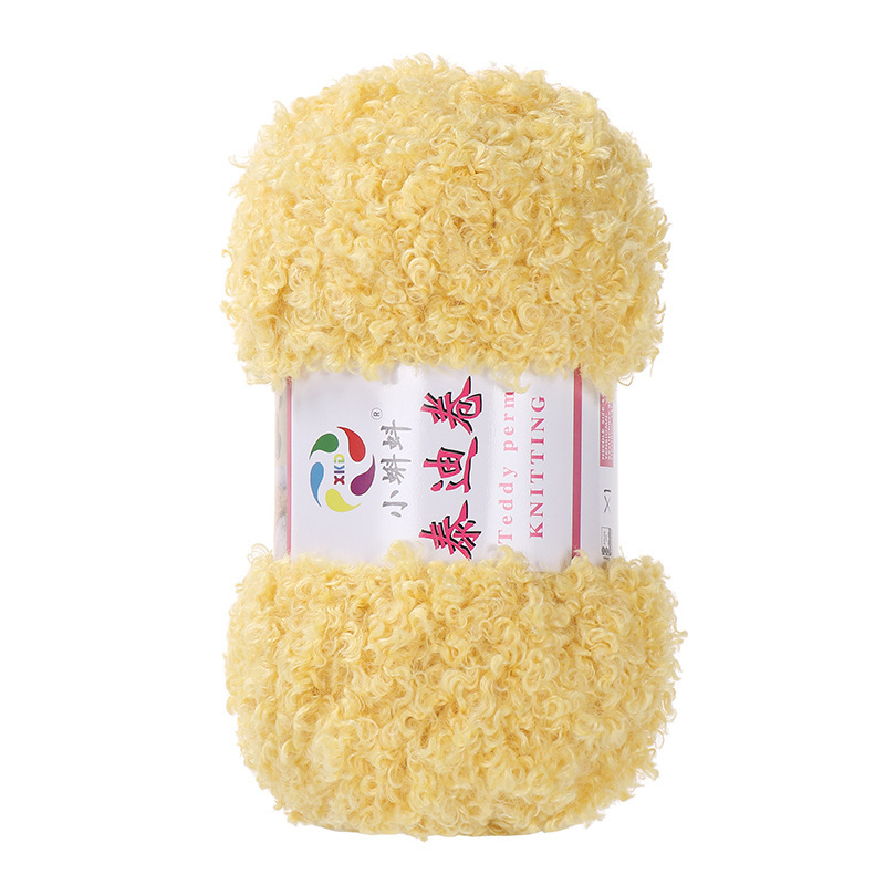 Picture of Wholesale Teddy Curly Wool Loop Thread Handmade DIY Loop Velvet Crochet Thread Hand Knitted Scarf Doll Thread