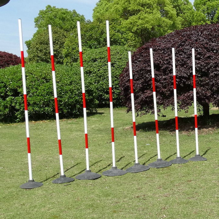 Picture of Warning Rod Football Basketball Training Obstacle Around Rod Driving School Training Learning Car Rod Red and White Rod Around Rod Sign Rod Corner Flag