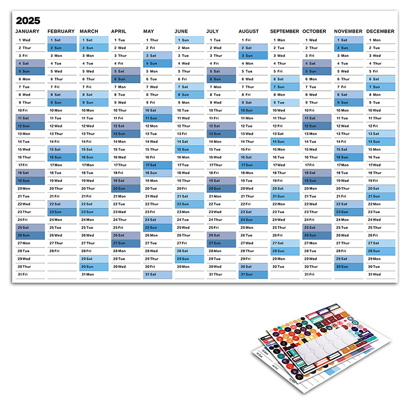 Picture of 2026 Full Year English Edition Desk Calendar Korean Version Desktop Wall Calendar Creative Simple Planner Amazon