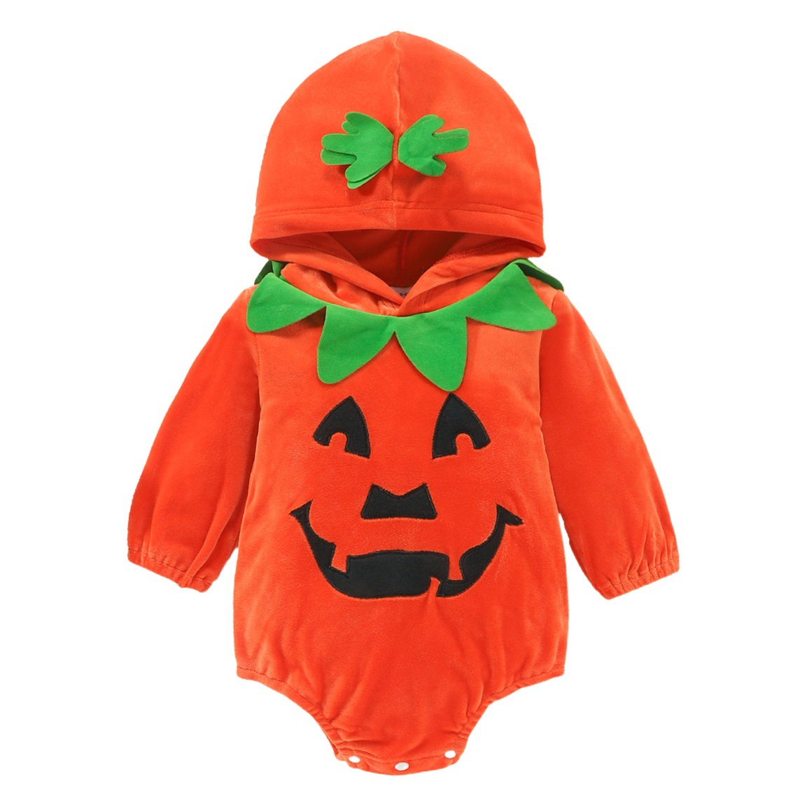 Picture of Baby romper European and American cross-border Halloween pumpkin clothing long sleeve one-piece romper baby bag fart romper festival New
