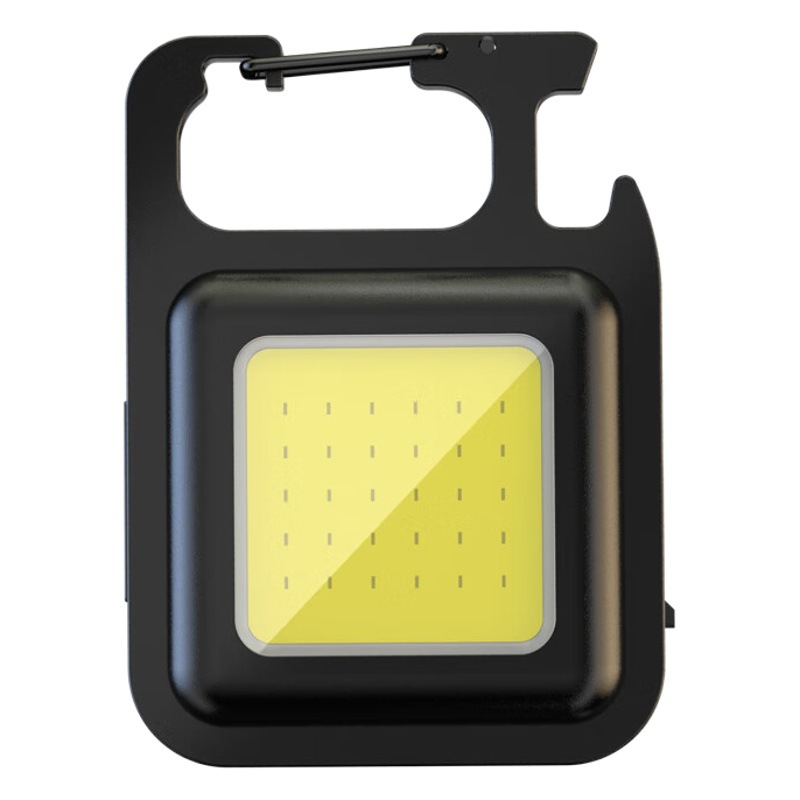 Keychain light strong light rechargeable flashlight super bright outdoor multi-functional portable mini work light small portable led