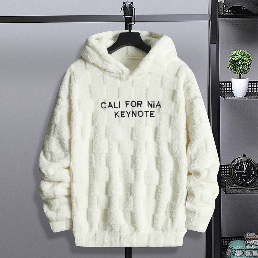 Amazon AliExpress Explosions Loose Hooded Sweatshirt Men's Winter Arctic Fleece Casual plus size Sweatshirt Home Jacket