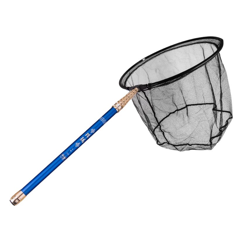 Short-section net-copying rod 2.1 m 2.4M high carbon super-hard light competitive fishing big object flying telescopic mini net