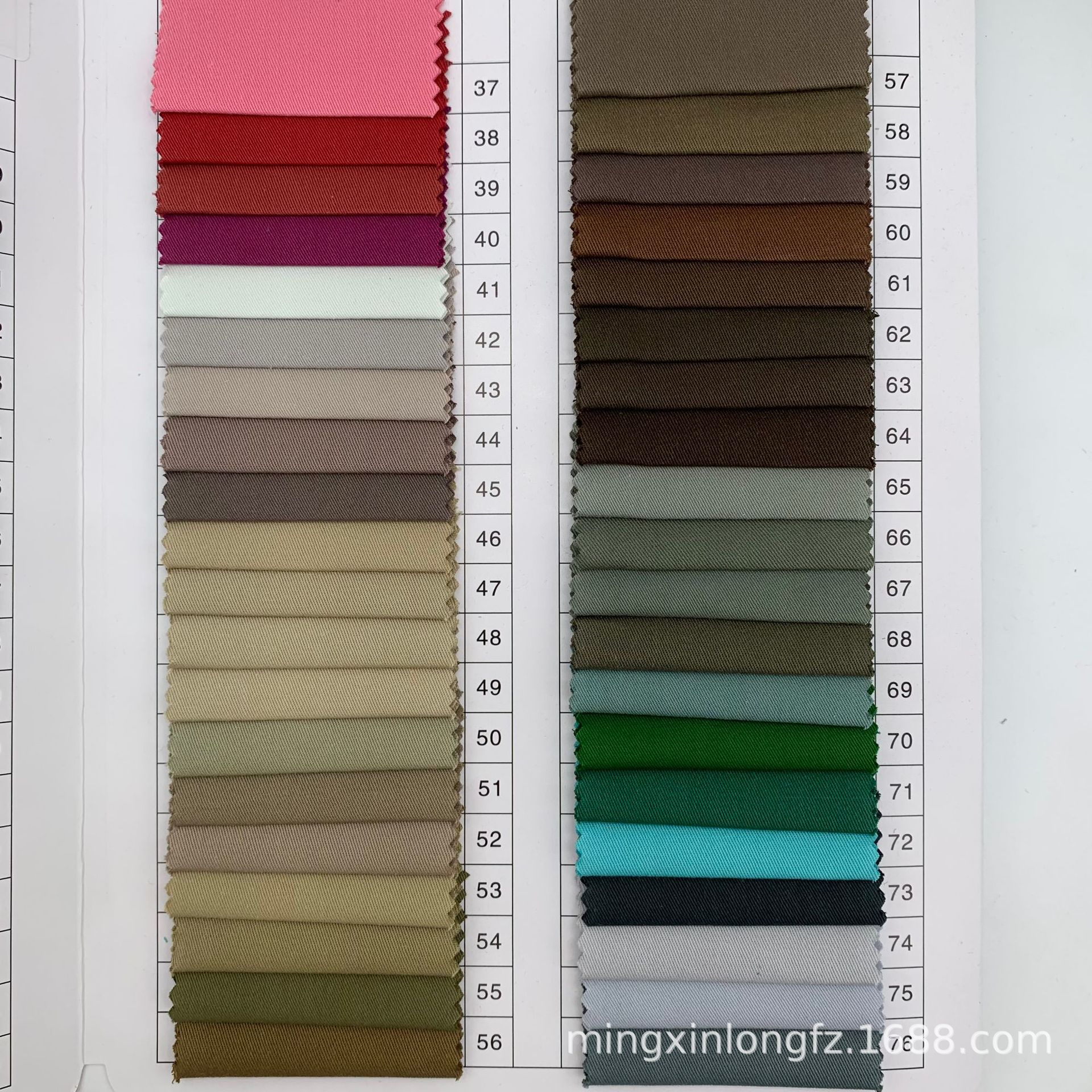 Picture of Cotton high density 1/3 oblique washing fabric cotton coat jacket pants jacket hat bag fabric spot wholesale