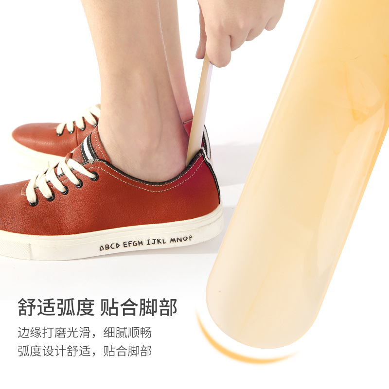 Picture of in stock wholesale lazy people wear shoes artifact shoehorn portable shoe extraction household shoe lifting device shoehorn for trademark