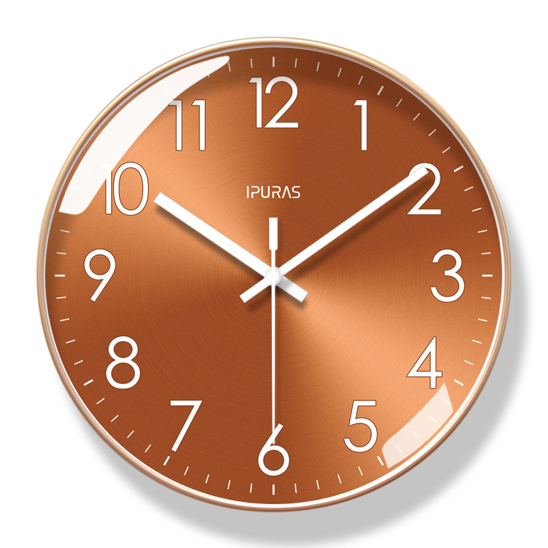 Picture of Ipla 6828 Wall Clock Living Room Clock Simple Nordic Fashion Home Clock Wall Watch Silent Seconds Sweeping Quartz Clock